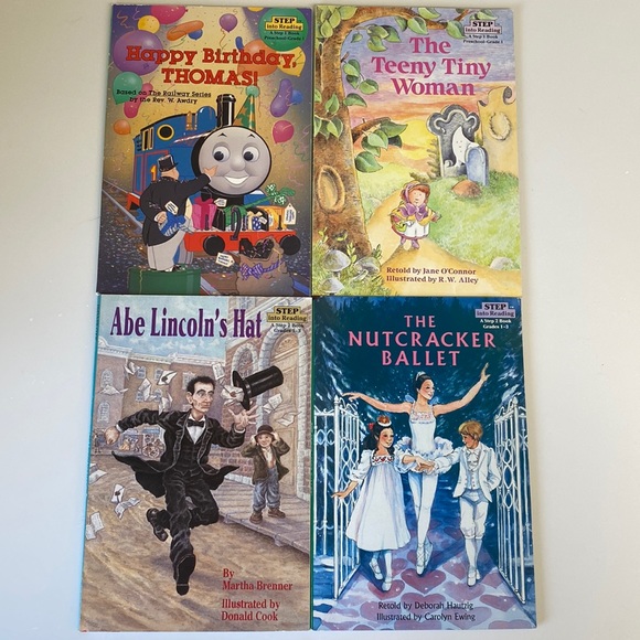 Step Into Reading Early Reader Kids BOOKS, preschool - grade 3: set of 4 New - Picture 1 of 13